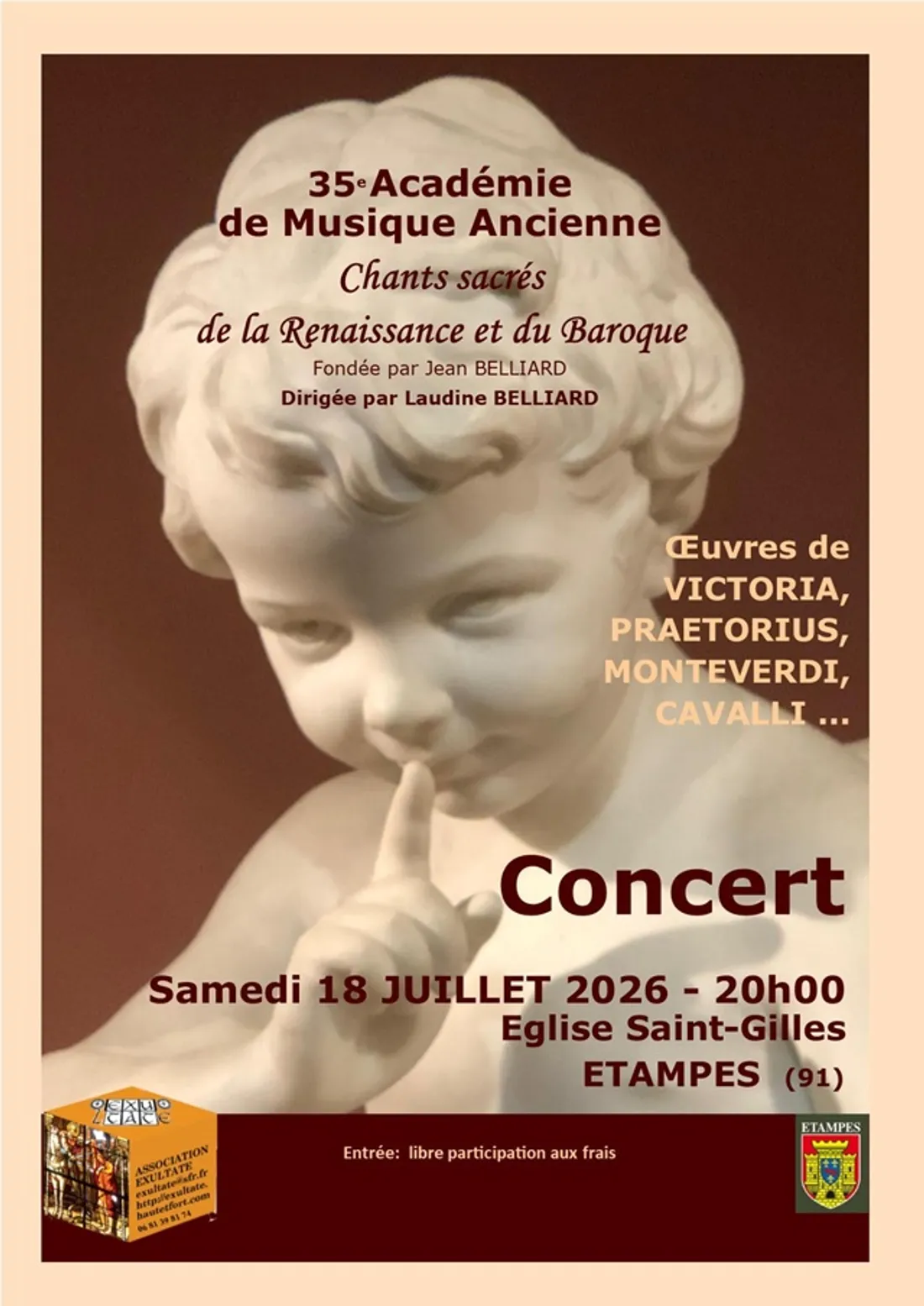 ÉTAMPES (91) - Concert de la 35e Académie de Musique Ancienne d’Étampes