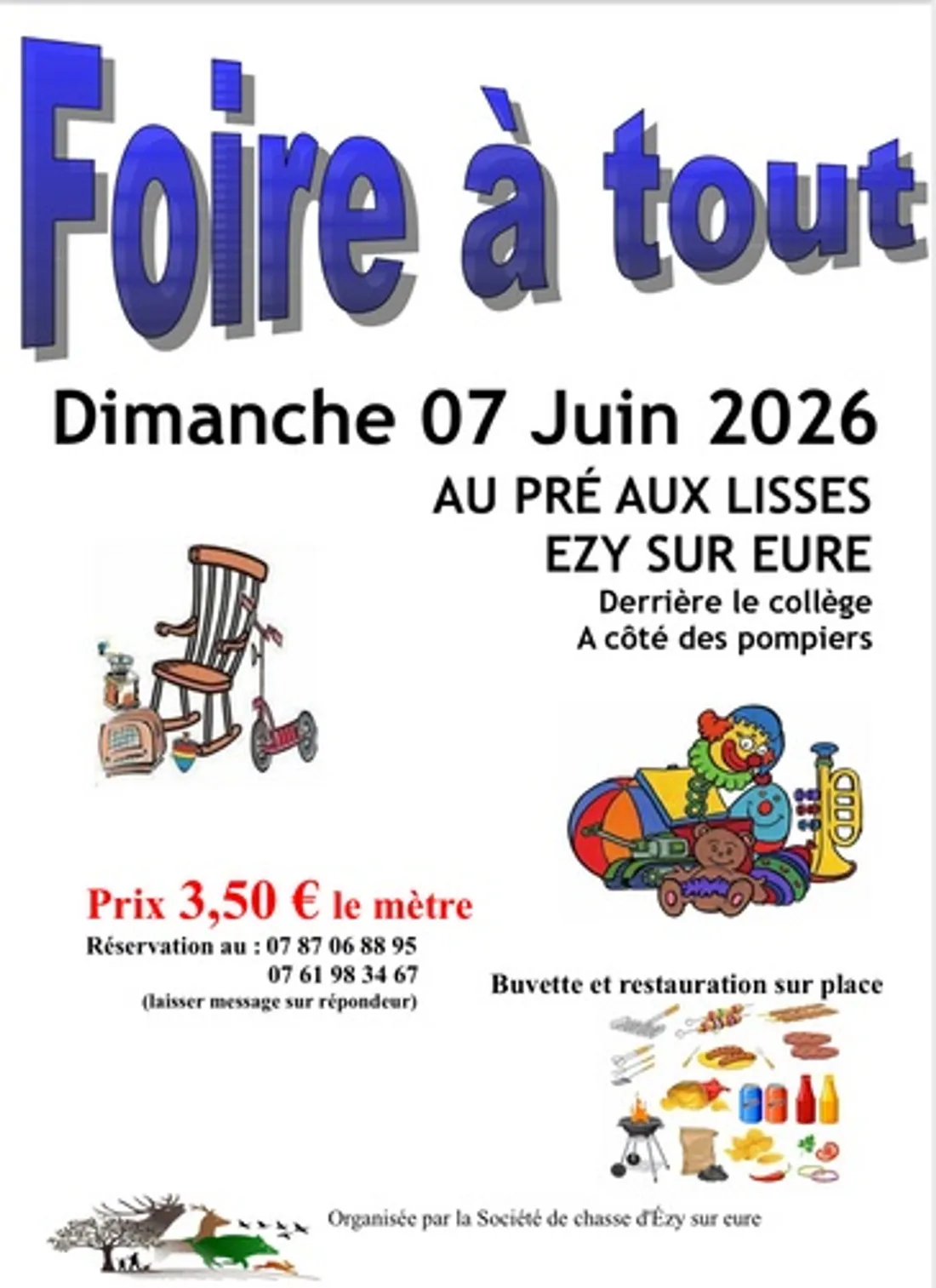 EZY-SUR-EURE (27) – Foire à tout de la Société de chasse
