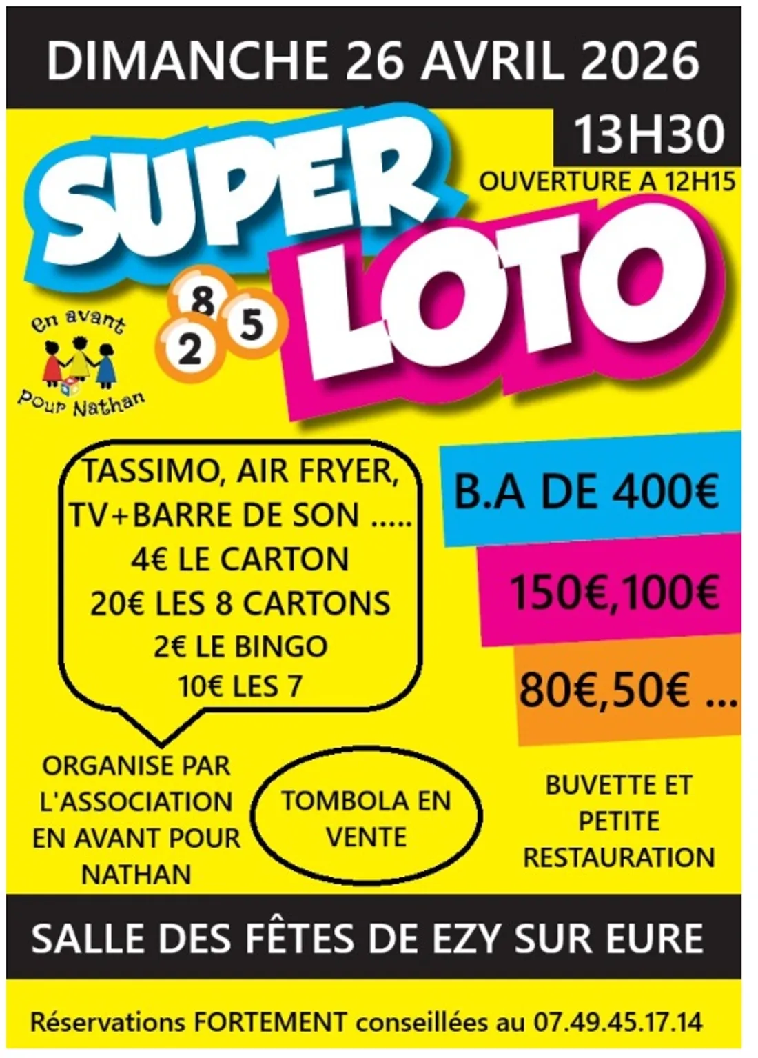 ÉZY-SUR-EURE (27) - Loto d'En avant pour Nathan
