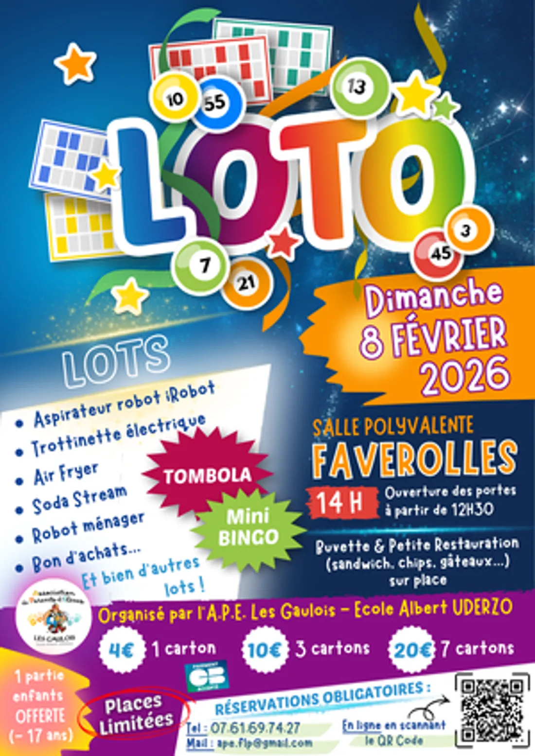 FAVEROLLES - Loto de l'APE Les Gaulois 