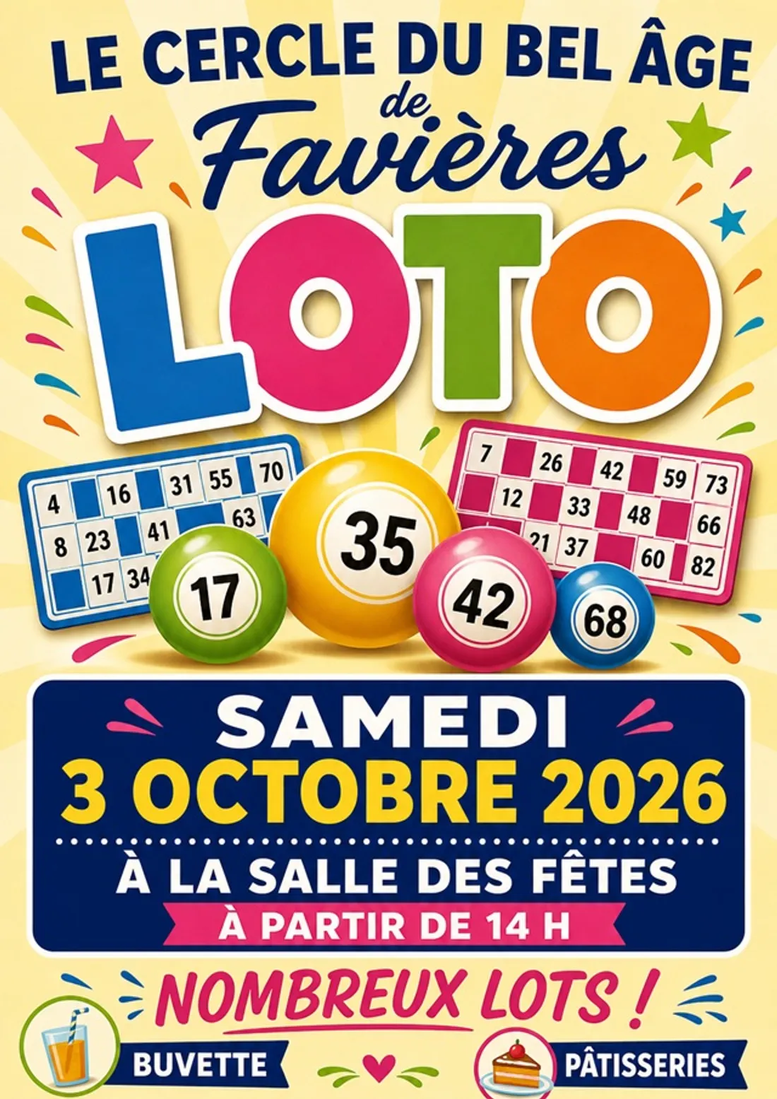 FAVIÈRES - loto du Cercle du Bel Âge