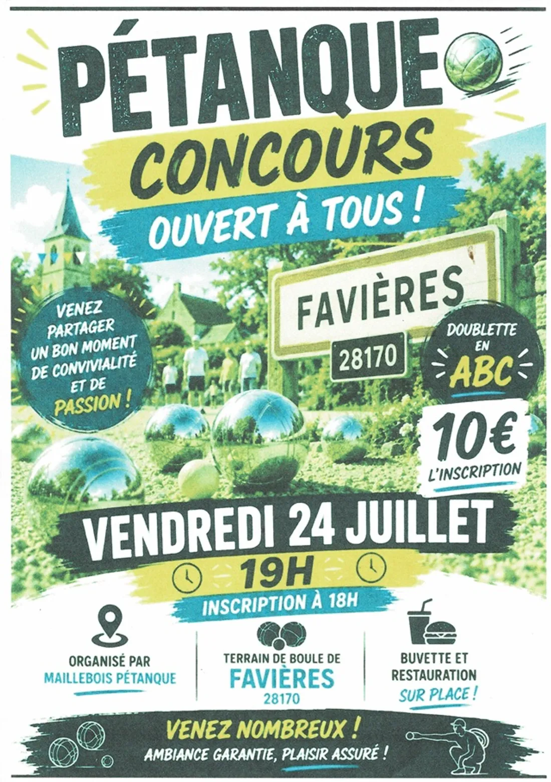 FAVIÈRES -Concours de pétanque