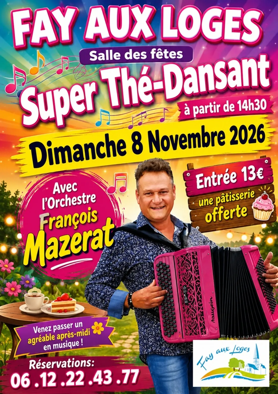 FAY-AUX-LOGES (45) - Thé dansant avec François Mazerat