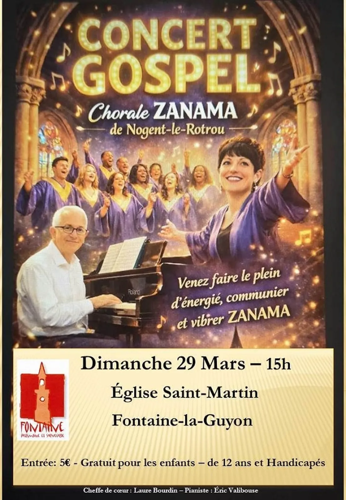 FONTAINE-LA-GUYON - Concert gospel : Chorale Zanama