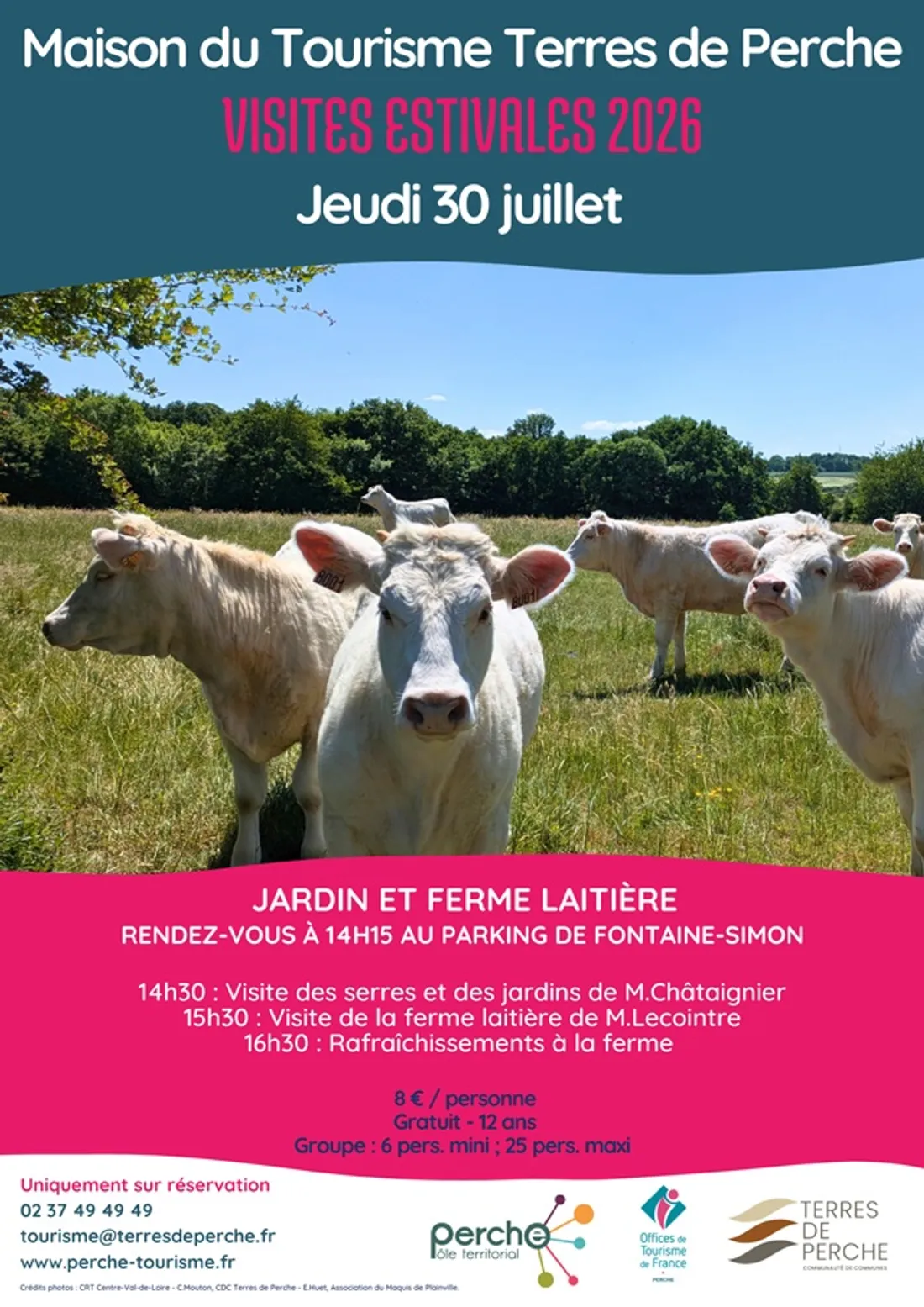 FONTAINE-SIMON - Visite estivale : Jardin et ferme laitière
