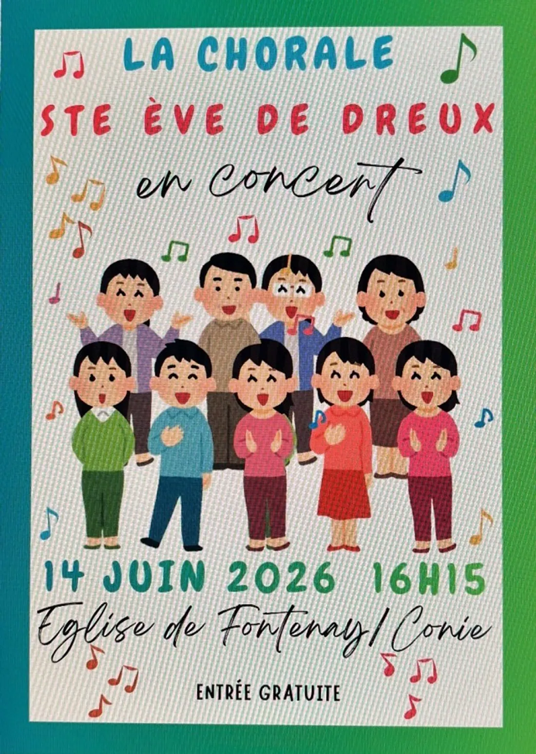 FONTENAY-SUR-CONIE - Concert de la Chorale Sainte Eve de Dreux