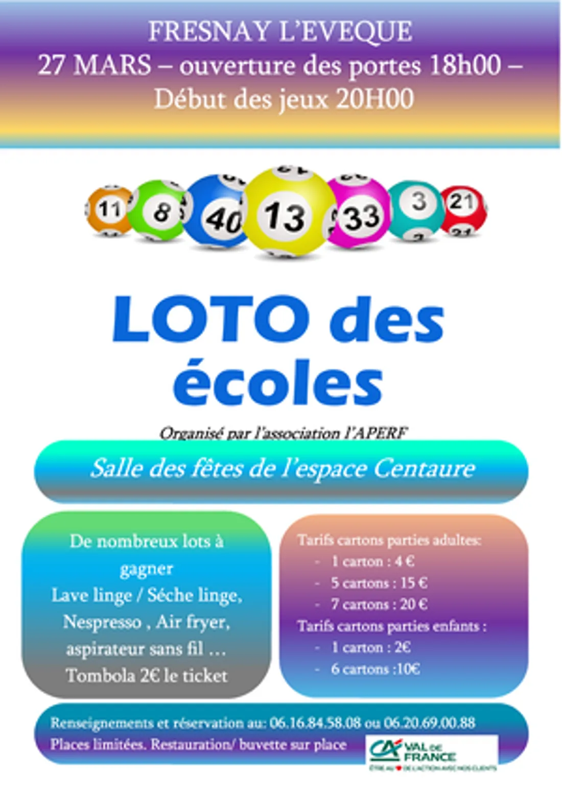 FRESNAY-L'ÉVÊQUE - Loto des écoles