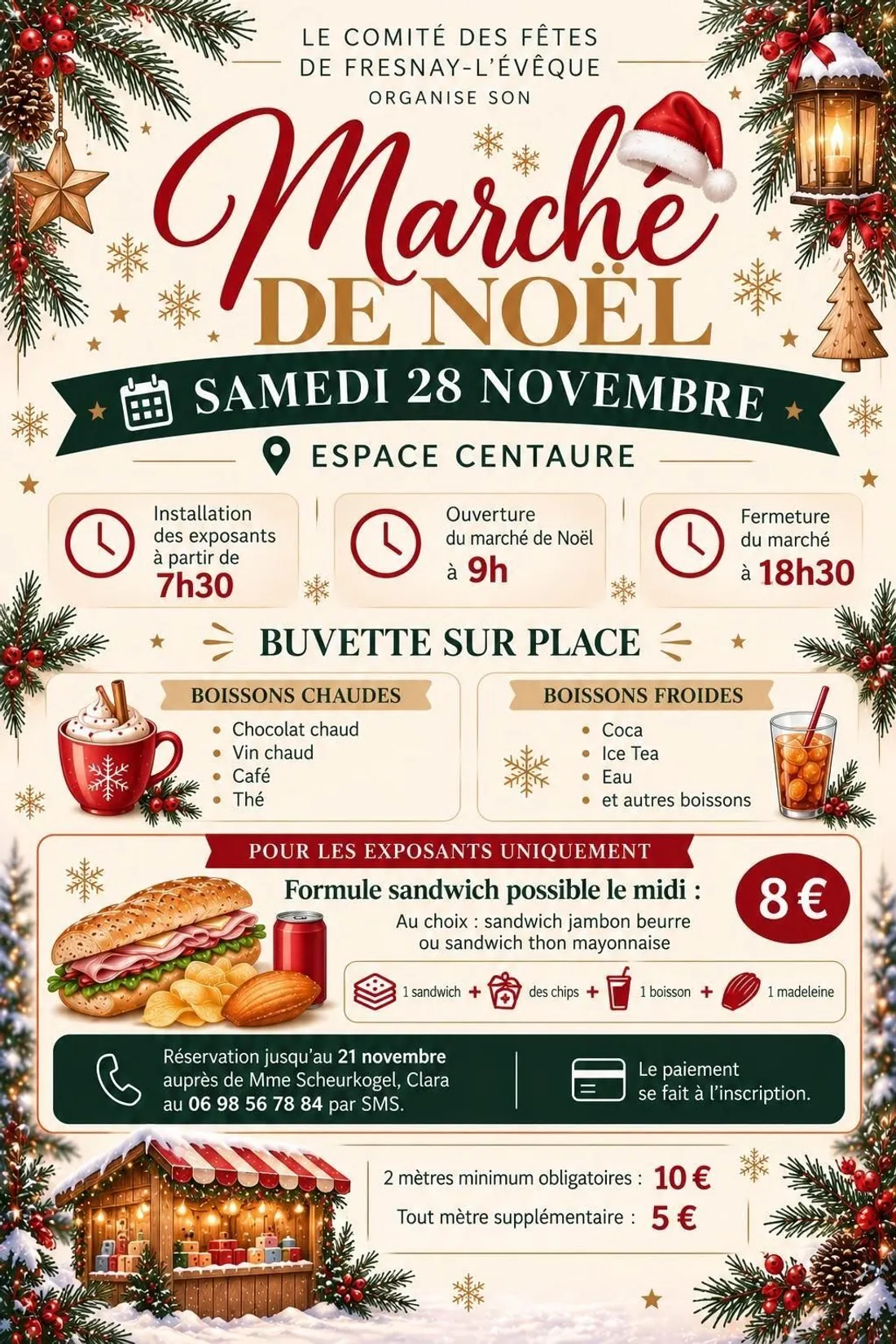 FRESNAY-L'ÉVÊQUE - Marché de Noël du comité des fêtes