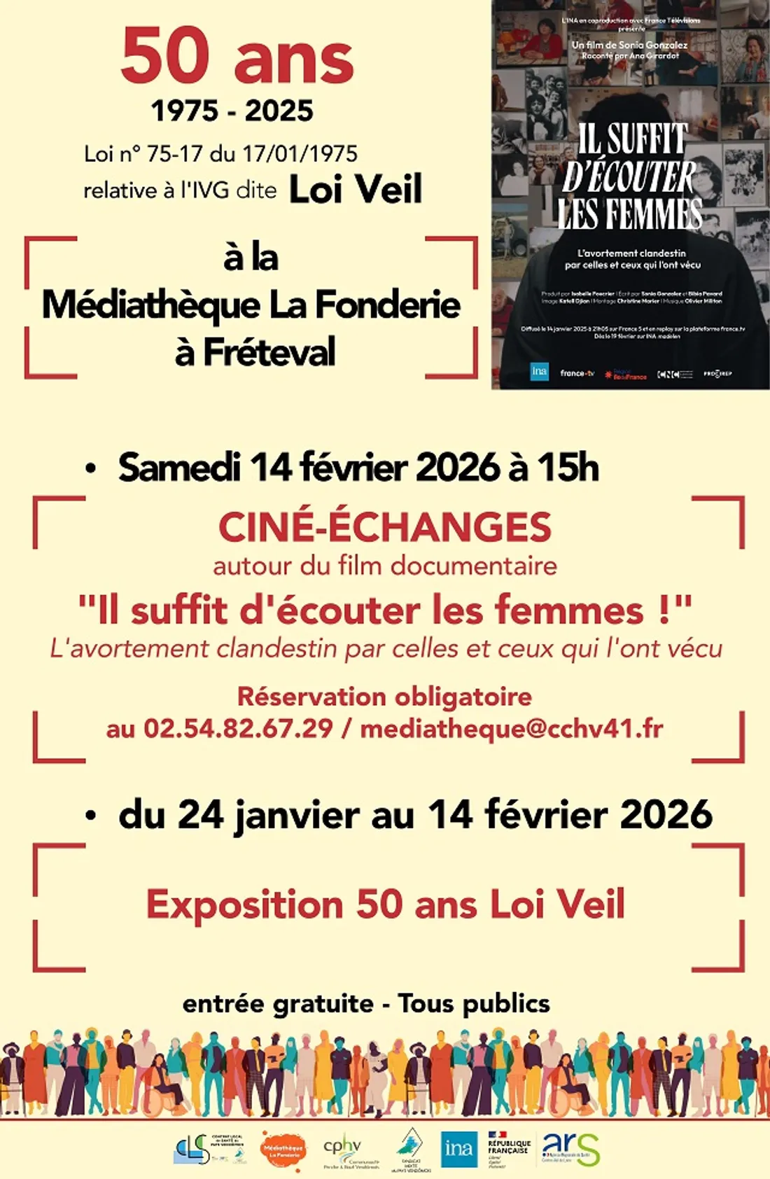 FRÉTEVAL (41) - Ciné-échanges : Il suffit d'écouter les femmes !