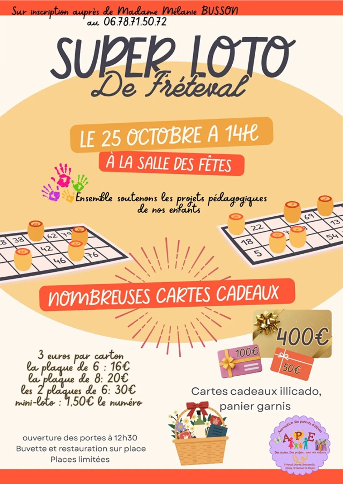 FRÉTEVAL (41) - Super loto de l'APE