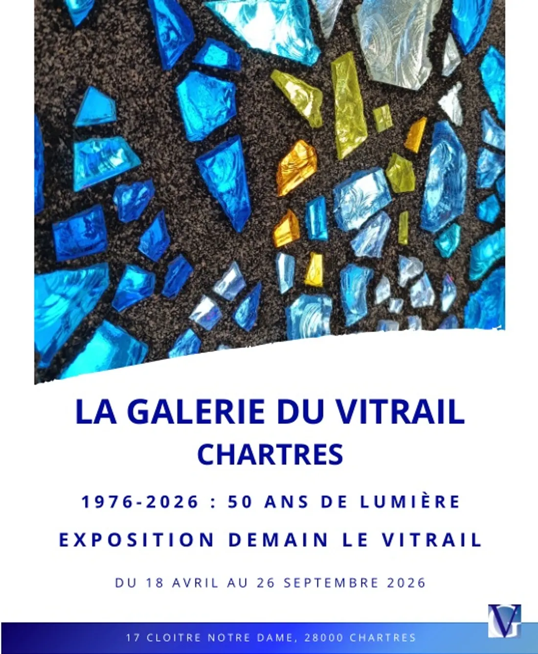 CHARTRES - Exposition : Demain le vitrail, 1976/2026 : 50 ans de lumière