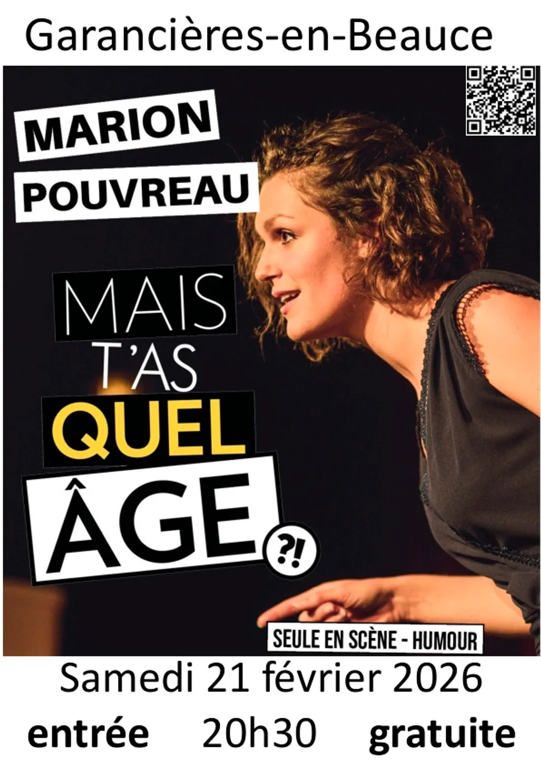 GARANCIÈRES-EN-BEAUCE - Spectacle : Marion Pouvreau