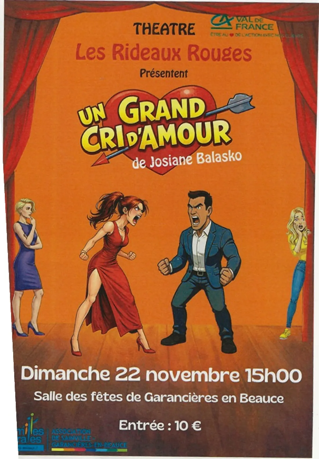 GARANCIÈRES-EN-BEAUCE - Théâtre : Un Grand Cri d'Amour