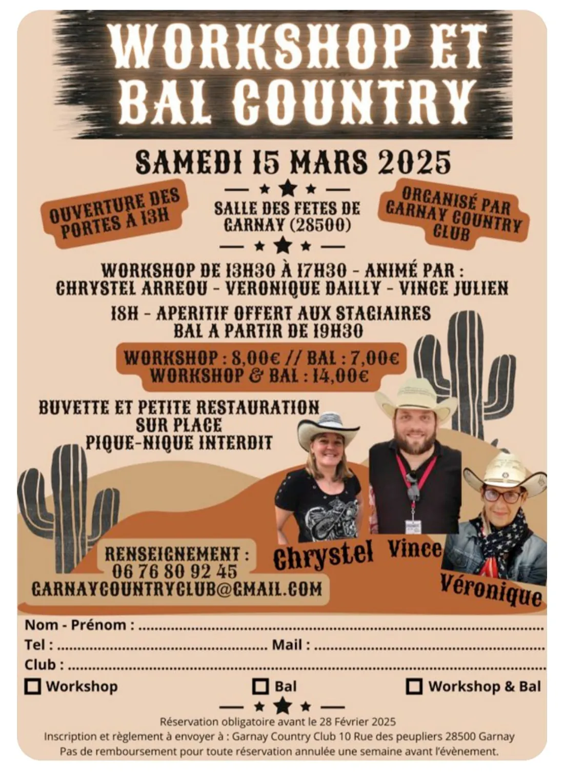 GARNAY - Workshop & Bal country