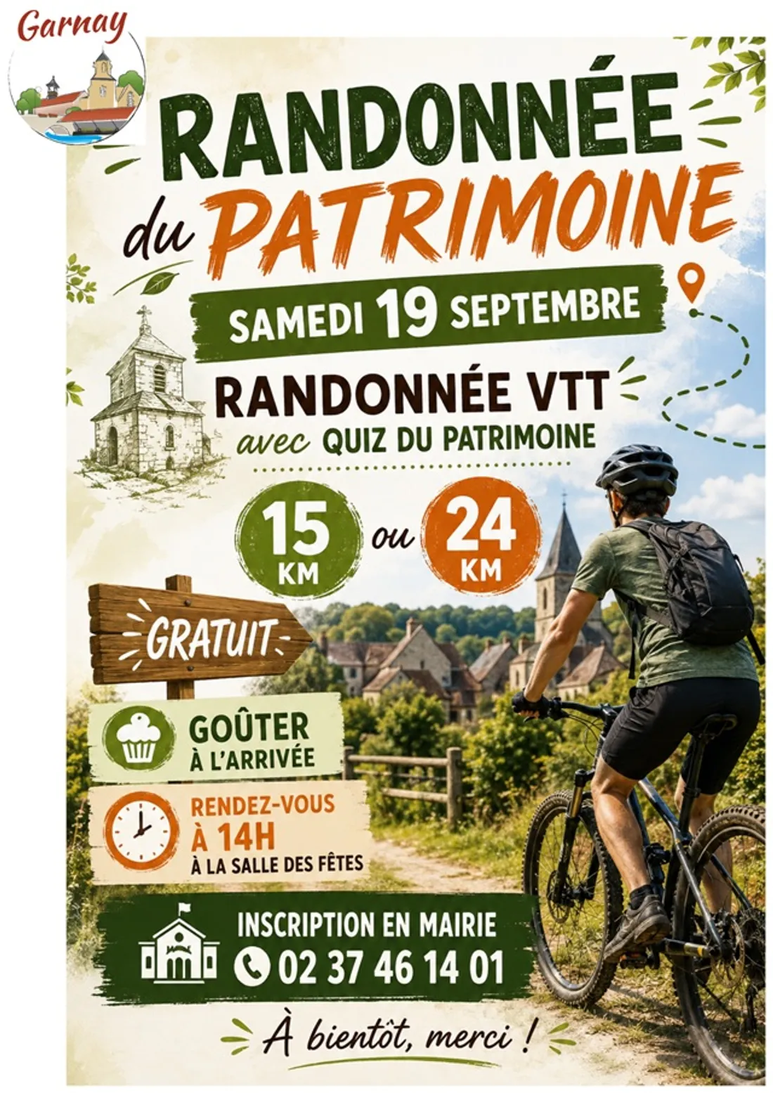 GARNAY - Randonnée VTT du patrimoine
