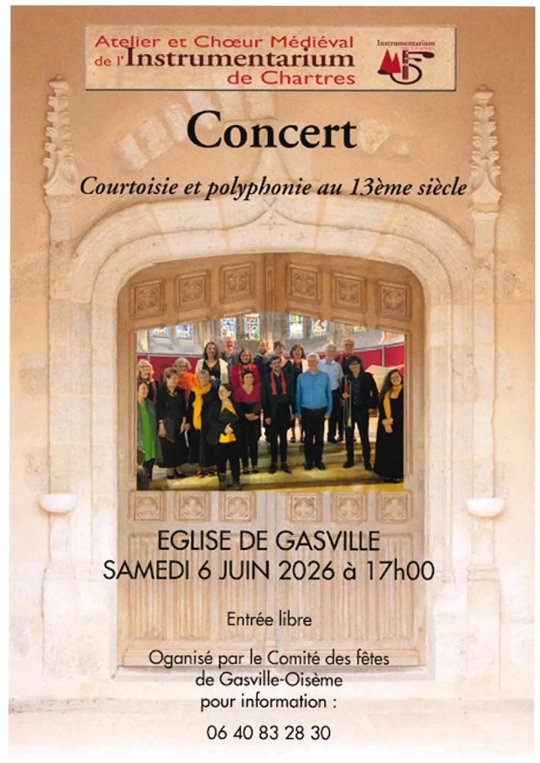 GASVILLE-OISÈME - Concert : Courtoisie et polyphonie au 13e siècle