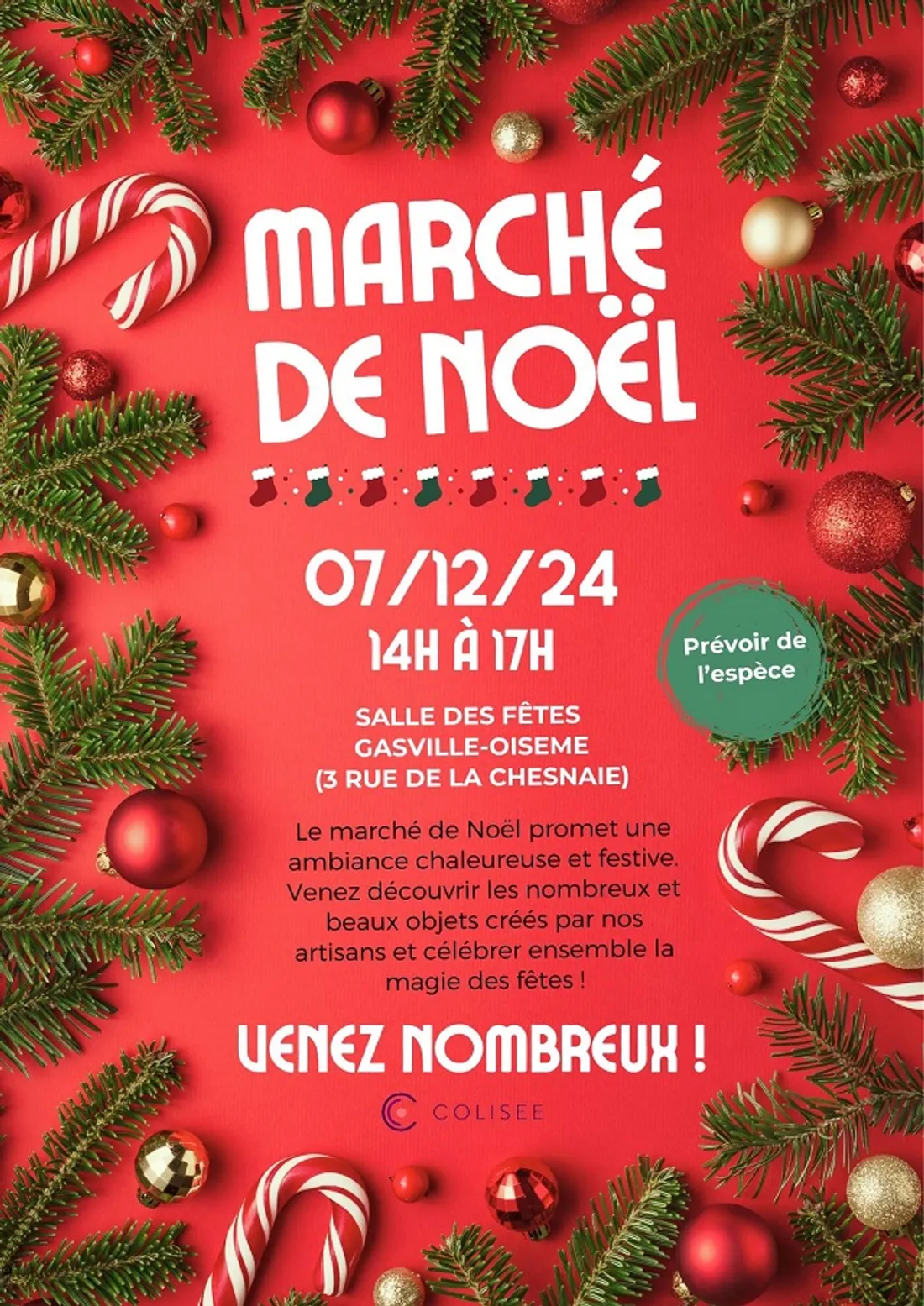 GASVILLE-OISÈME - Marché de Noël