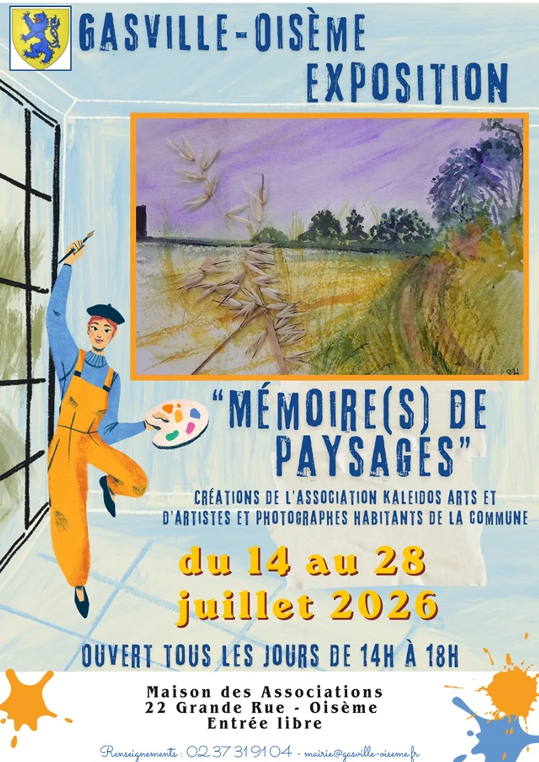 GASVILLE-OISÈME - Exposition : Mémoire(s) de paysages