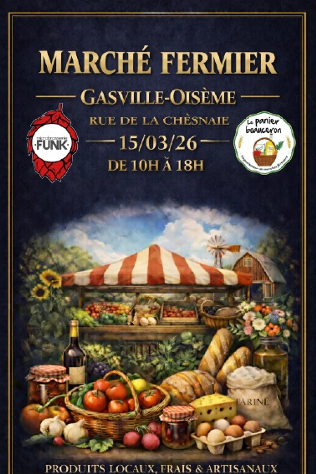 GASVILLE-OISÈME - Marché fermier du Panier Beauceron