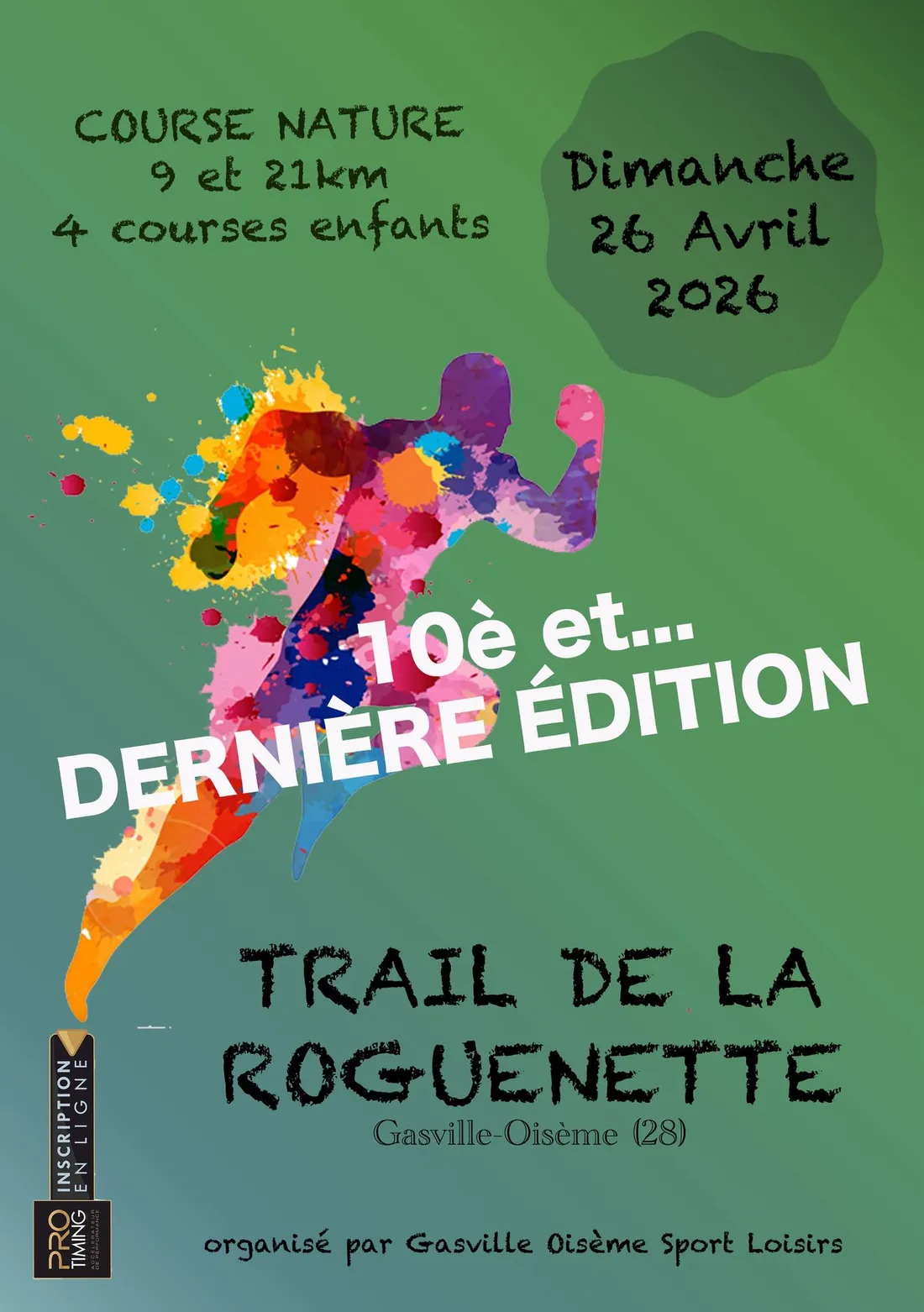 GASVILLE-OISEME - Trail de la Roguenette