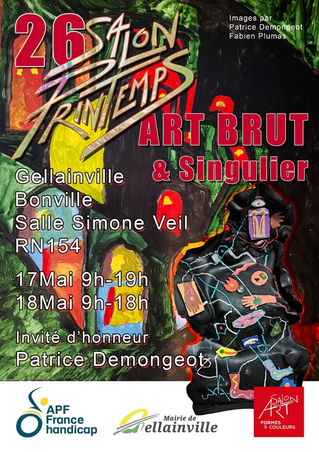 GELLAINVILLE - 26e salon de printemps : Art brut & Singulier