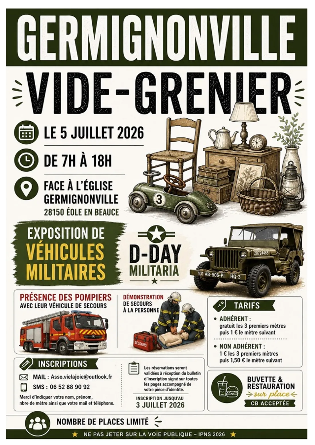 GERMIGNONVILLE - Brocante de l'association VieLaJoie