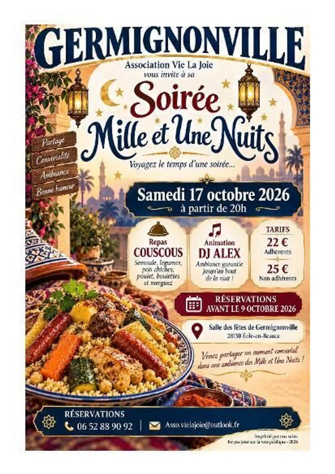 GERMIGNONVILLE - Soirée Mille et une Nuits