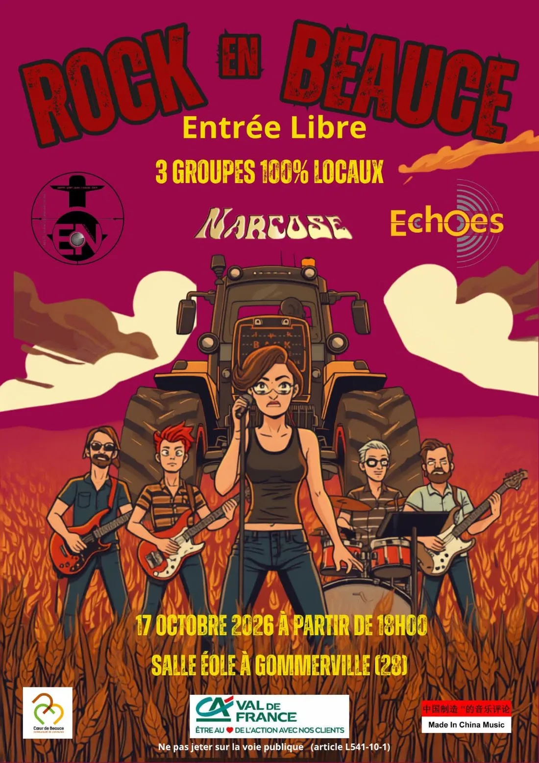GOMMERVILLE - Concert : Rock en Beauce