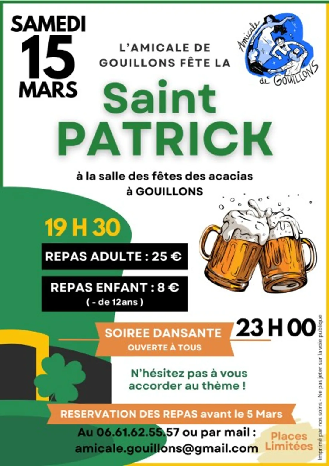 GOUILLONS - Soirée Saint Patrick de l'Amicale