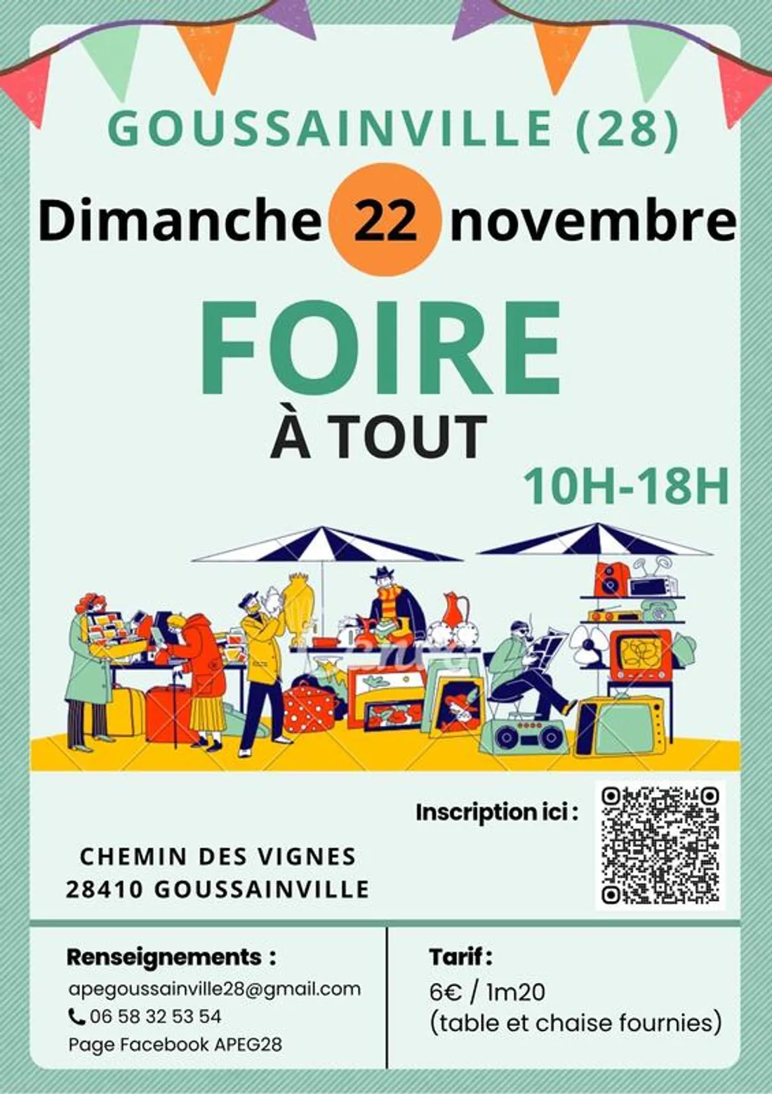 GOUSSAINVILLE - Foire à tout de l'APE