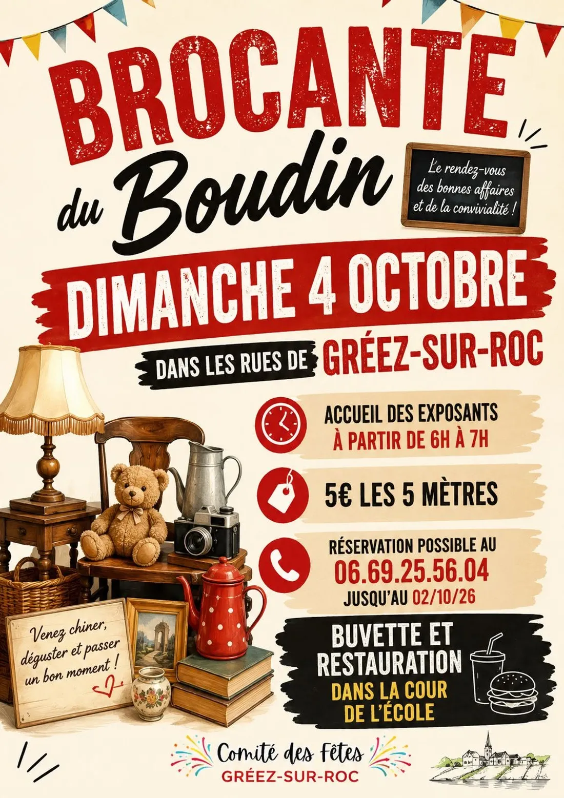 GRÉEZ-SUR-ROC (72) - Brocante du boudin
