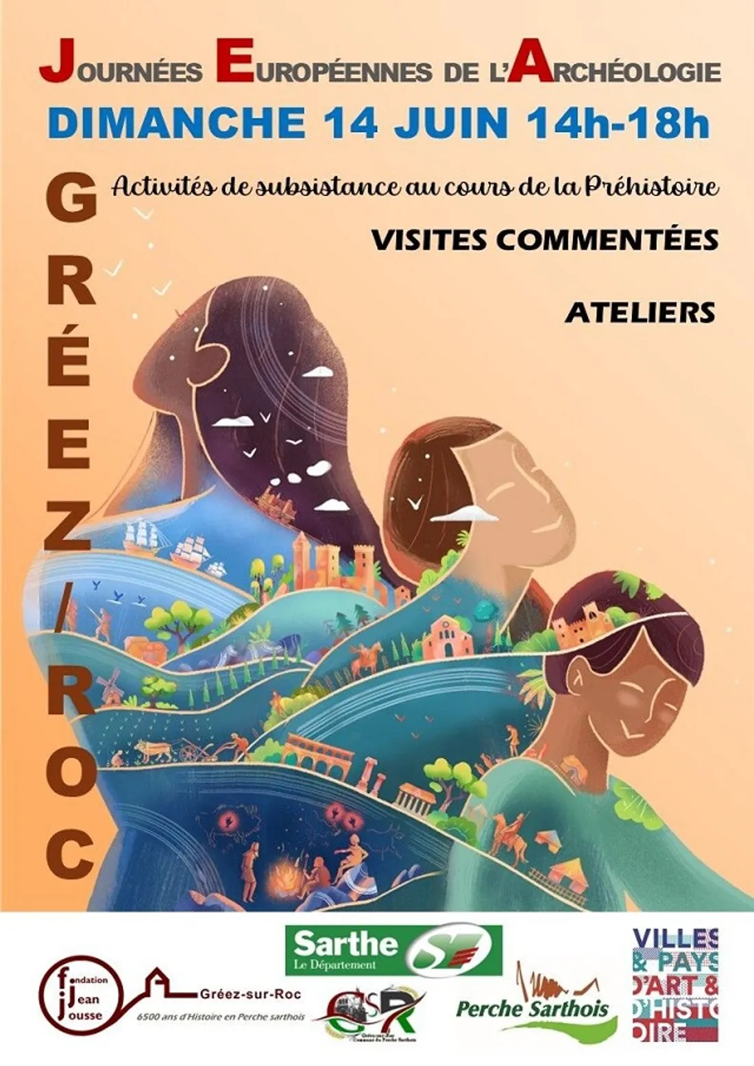 GRÉEZ-SUR-ROC (72) - Journées de l'archéologie : visites et ateliers