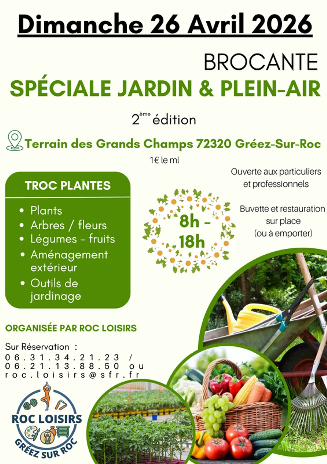 GRÉEZ-SUR-ROC (72) - Brocante spéciale jardin et plein-air