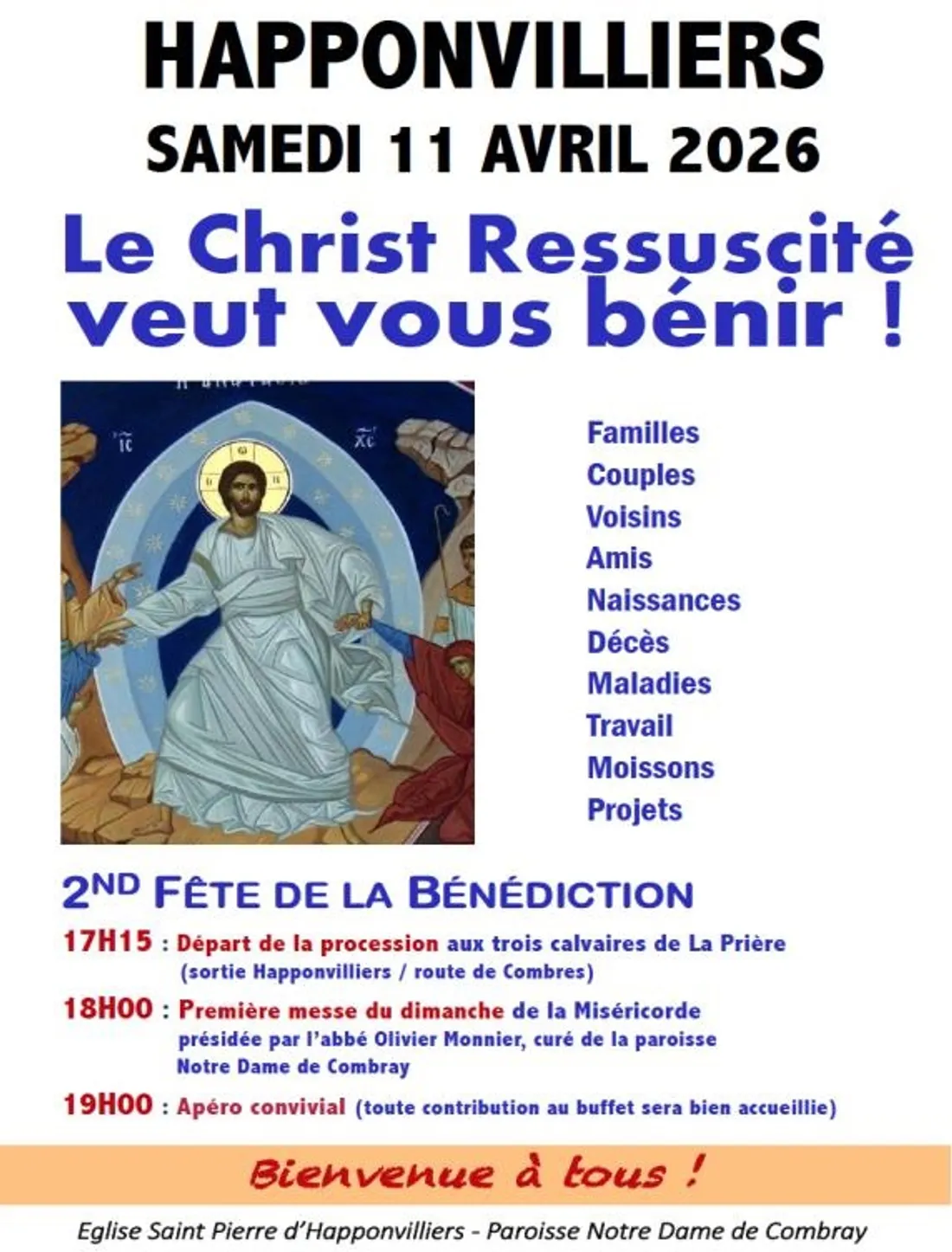 HAPPONVILLIERS - Fête de la Bénédiction