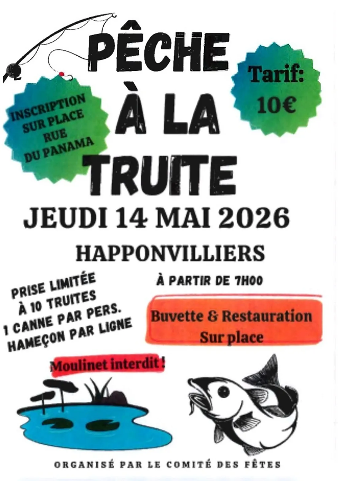 HAPPONVILLIERS - Pêche à la truite