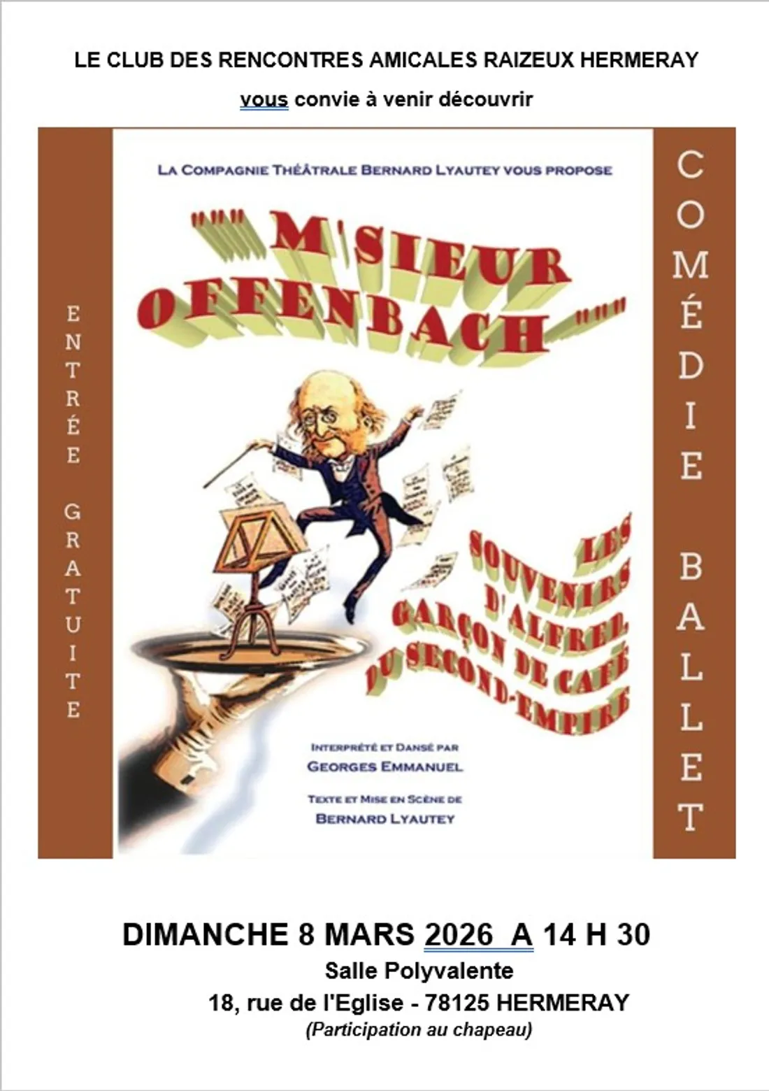 HERMERAY (78) - Spectacle : M’Sieur Offenbach