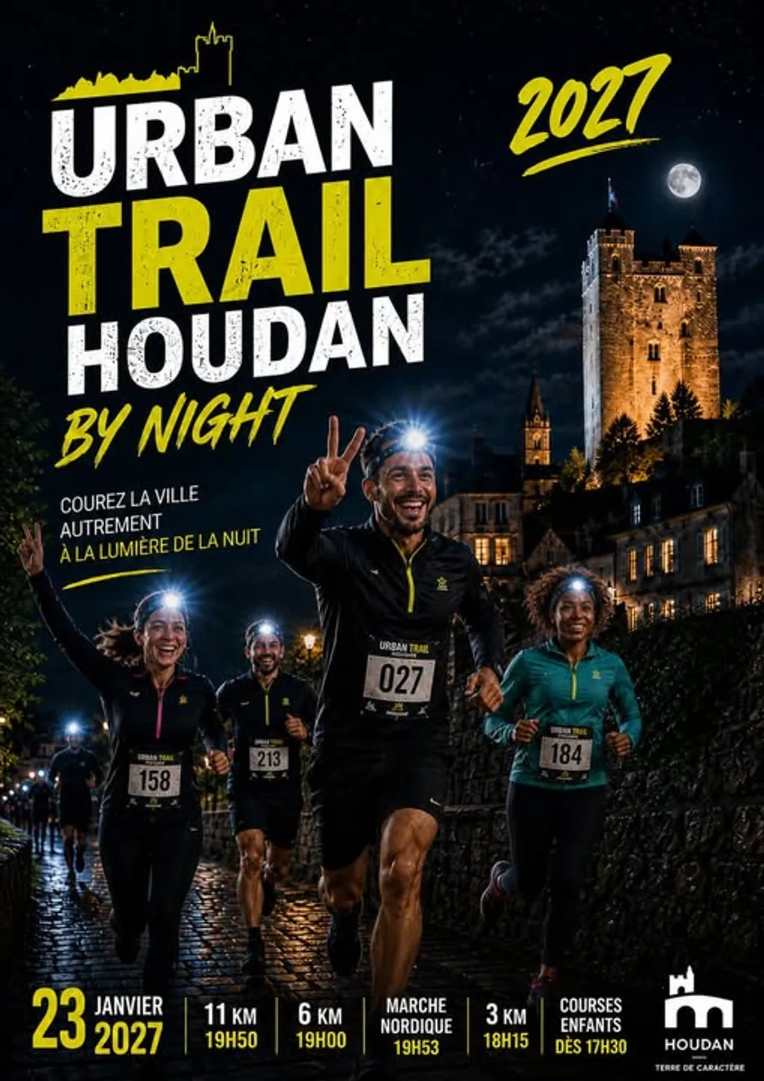 HOUDAN (78) - Urban Trail Houdan by Night
