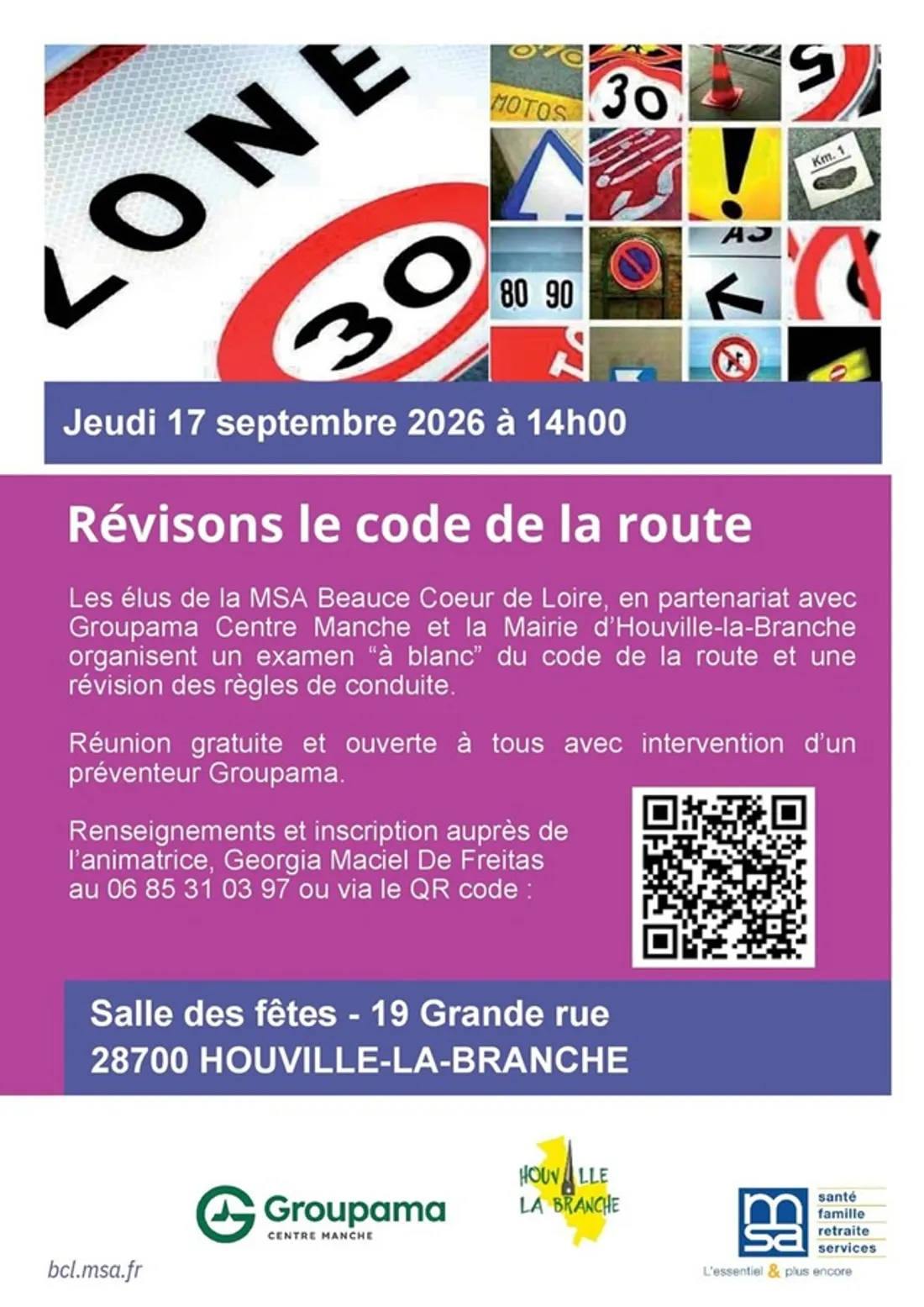 HOUVILLE-LA-BRANCHE - Révisons le code de la route
