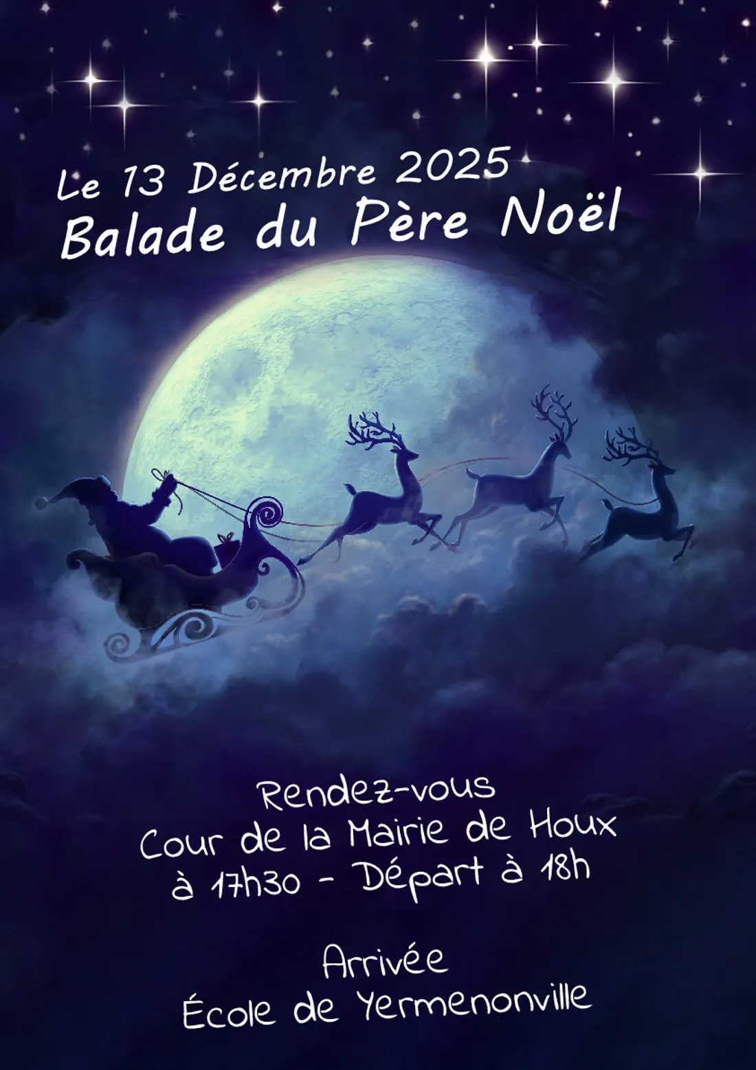 HOUX / YERMENONVILLE - Balade du Père Noël