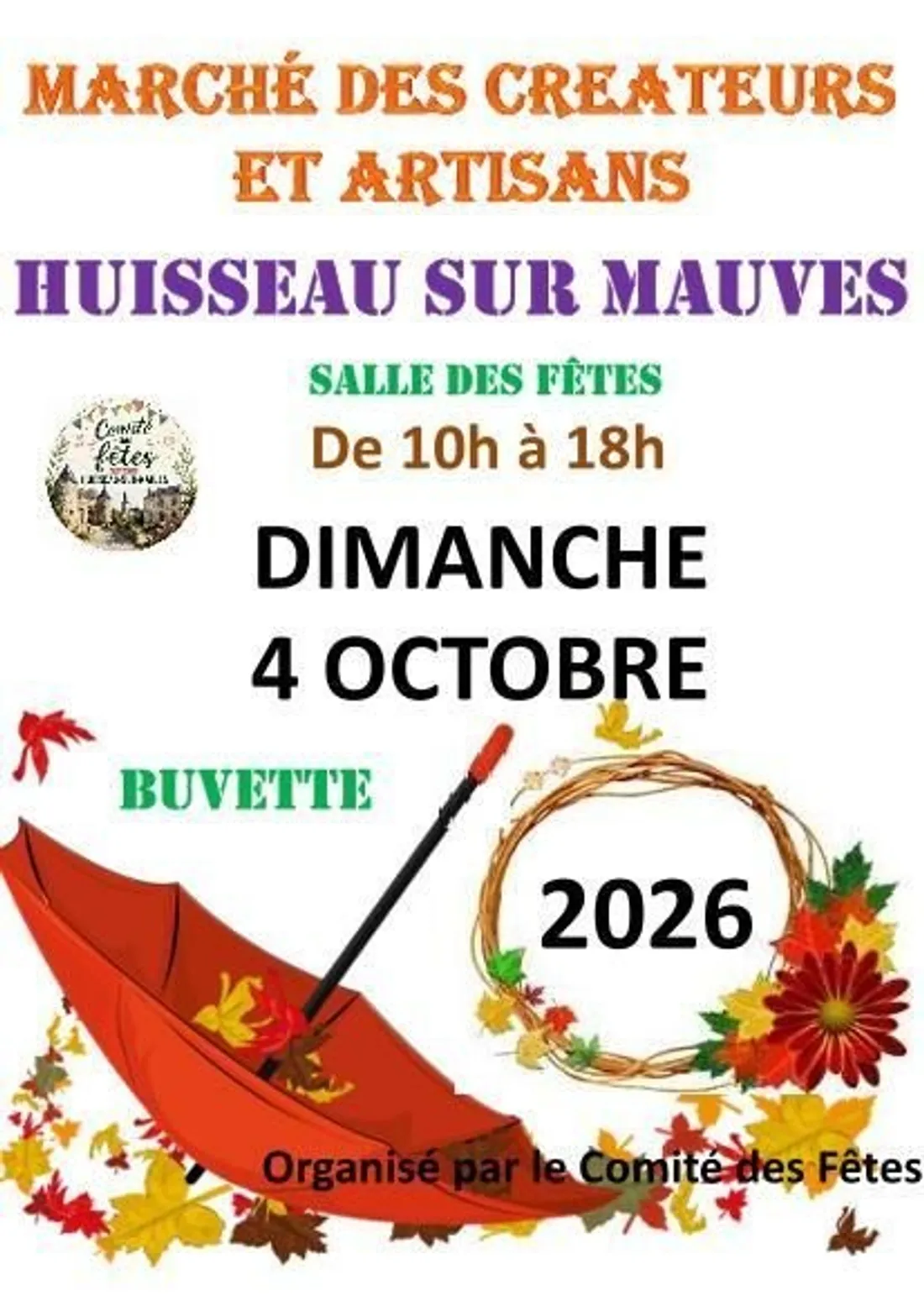 HUISSEAU-SUR-MAUVES (45) - Marché des créateurs et artisans