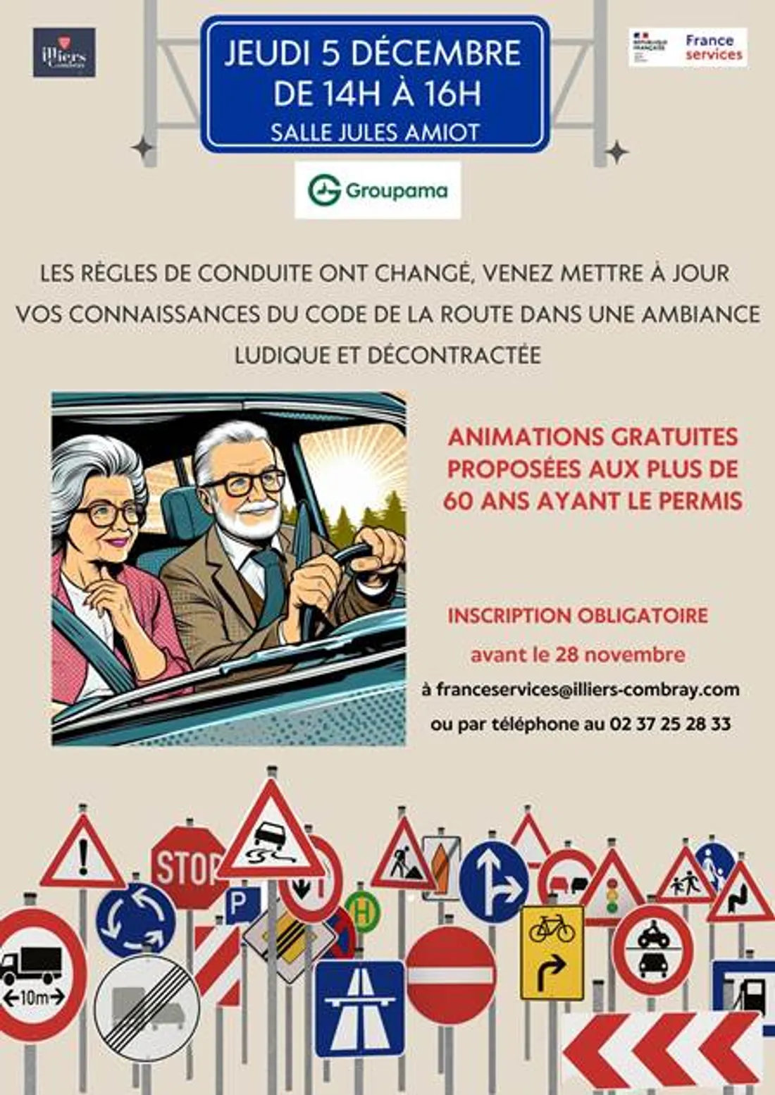 ILLIERS-COMBRAY - Animation Code de la route pour seniors