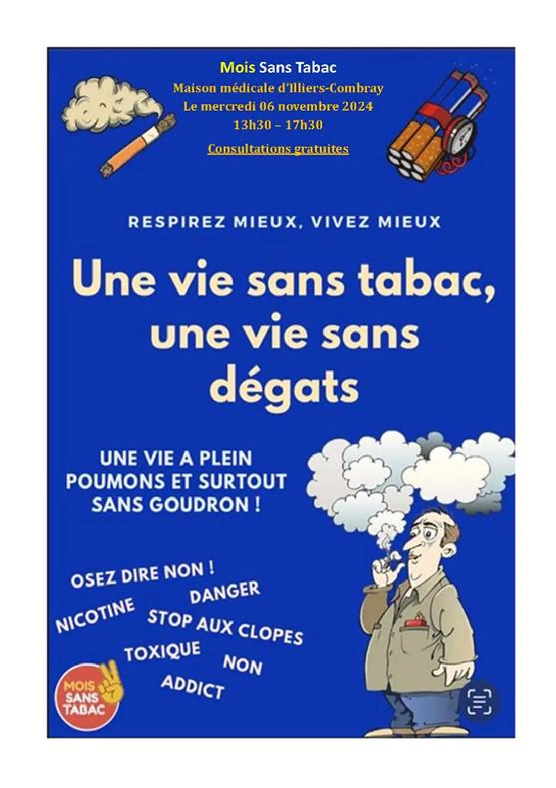 ILLIERS-COMBRAY - Mois sans tabac : permanence à la maison médicale