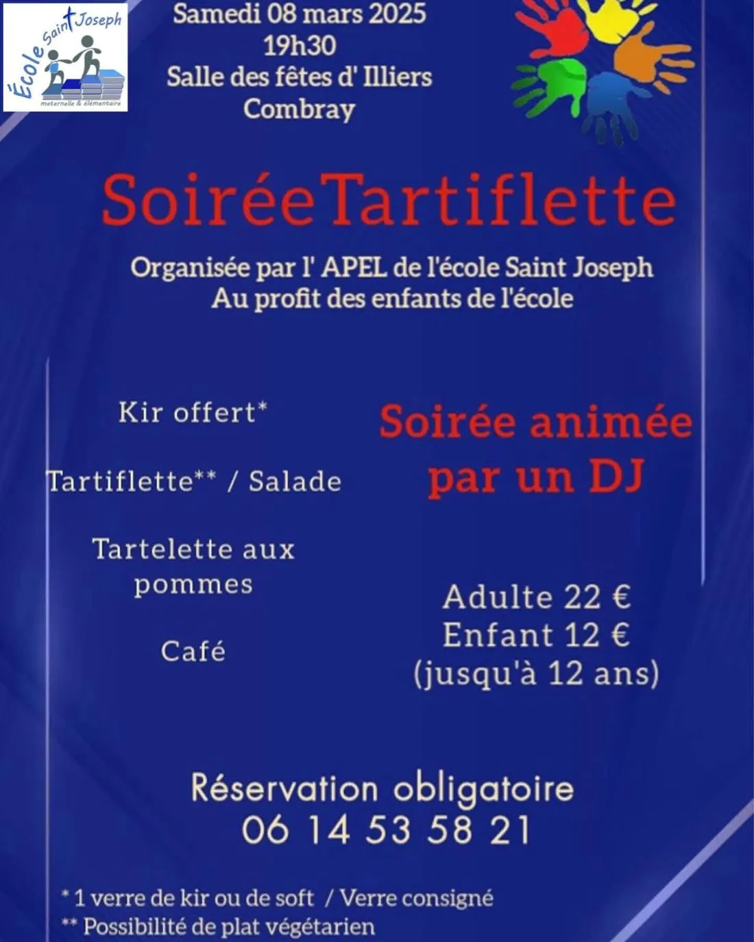 ILLIERS-COMBRAY - Soirée Tartiflette de l'APEL Saint Joseph