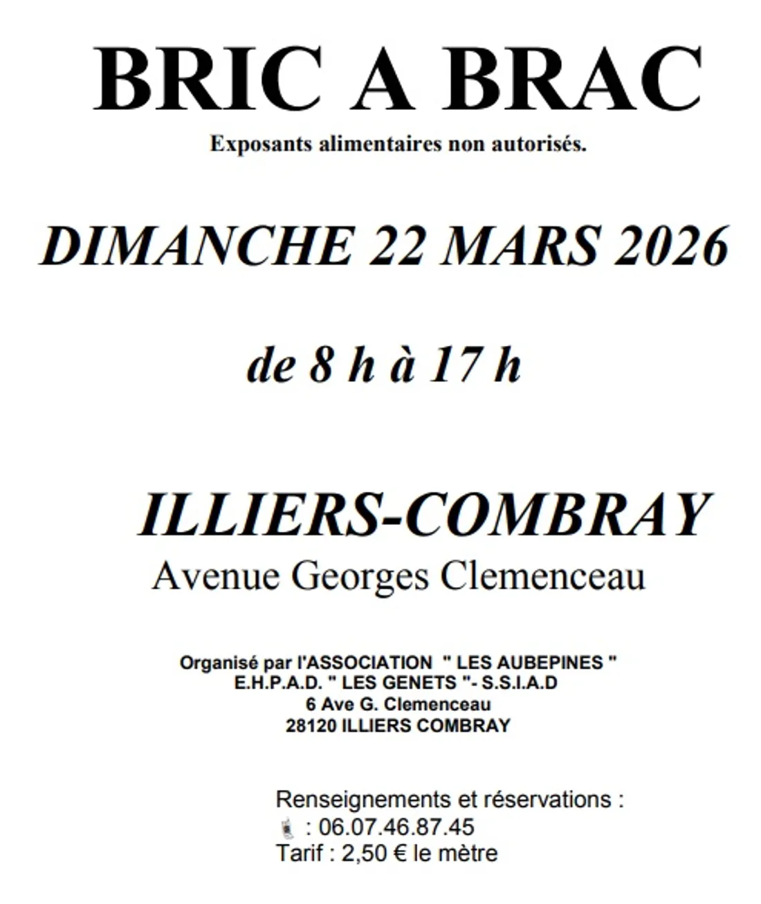 ILLIERS-COMBRAY - Bric-à-brac des Aubépines
