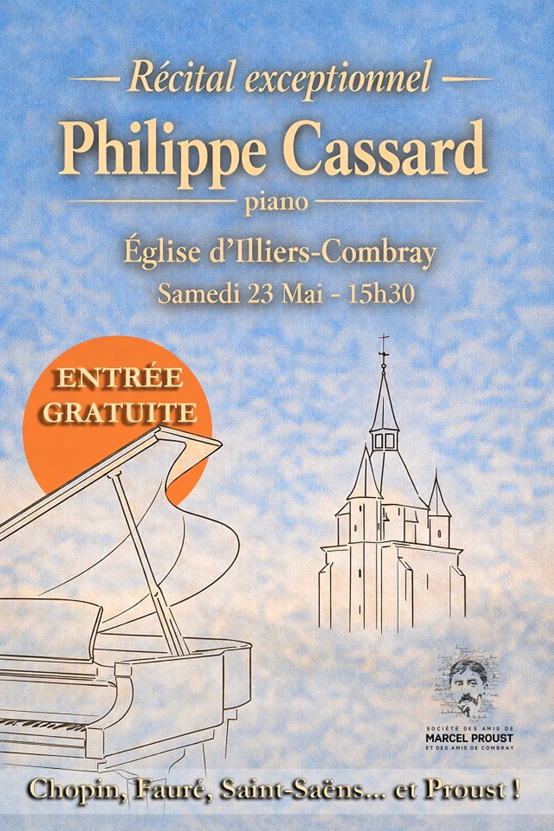 ILLIERS-COMBRAY - Récital du pianiste Philippe Cassard
