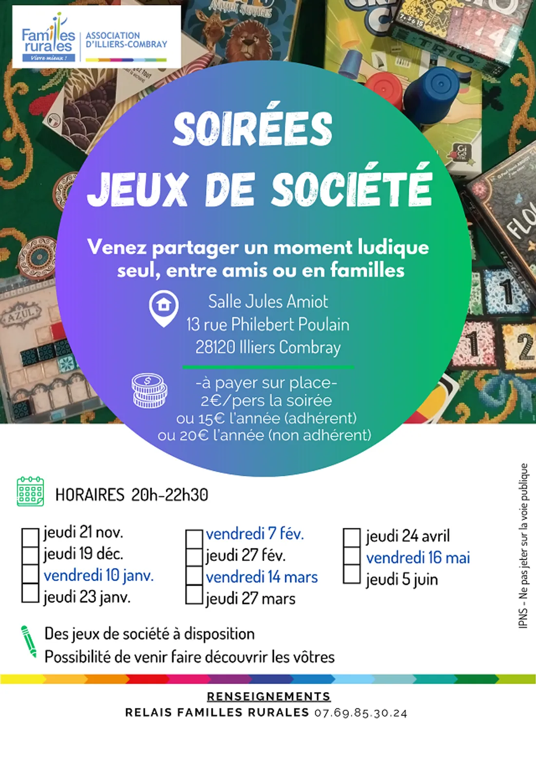 illiers soirée jeux familles rurales