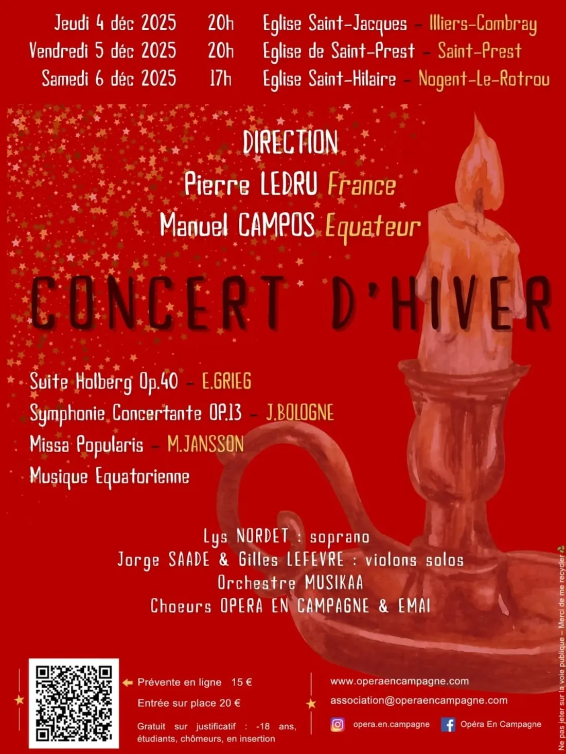 Concert d'Hiver opera en campagne decembre 2025