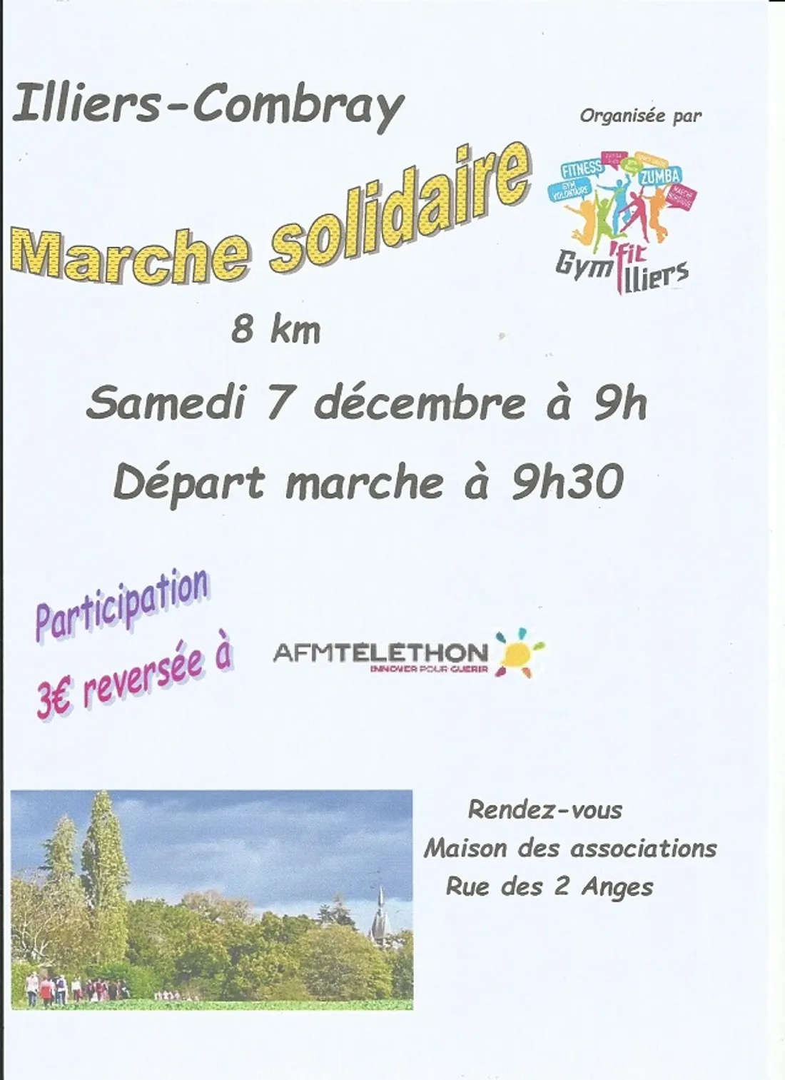 ILLIERS-COMBRAY - Marche solidaire au profit du Téléthon