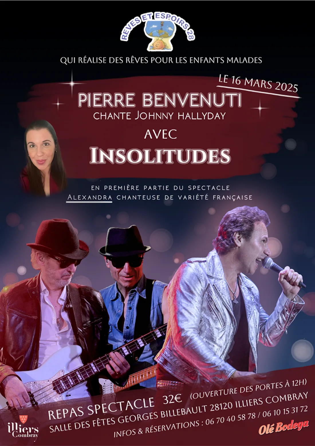 ILLIERS-COMBRAY - Repas spectacle : Pierre Benvenuti chante Johnny Hallyday