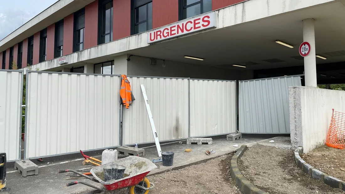urgences hôpital de chartres, chantier
